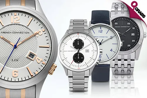 For QR225 Feel as Stylish as the French with FCUK Watches for Men - Choose from 12 Sophisticated Designs! (QR395 Value)